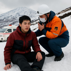 「救急車を呼んでほしい」”冬季閉鎖中”富士山九合目付近で滑落事故 中国籍の23歳男性が軽傷＝静岡県警   #🗻 |  税金税金言うけど経済効果の方がデカいからね