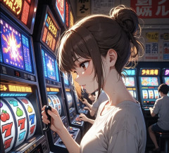 【悲報】美少女配信者さん、パチ屋が無情にも真実の写真をアップしてしまう・・・