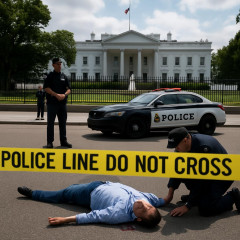 ホワイトハウス近くで発砲、１人撃たれる…トランプ大統領も滞在