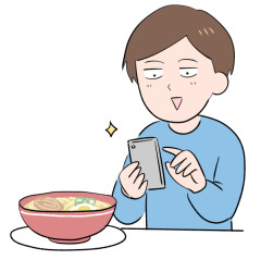 ラーメン屋で着丼したら写真撮ってるおっさん←こいつ