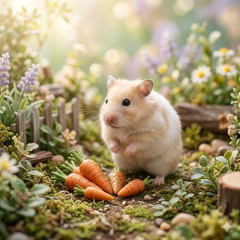 ハムスターはニンジンをどれだけ頬袋に入れられるのか？