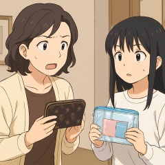 「私達の頃は財布と言えばヴィトン等でしたが今の子はビニールケースを財布にしていて唖然としました」