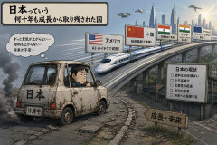 日本っていう何十年も成長から取り残された国
