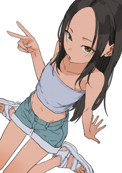 【画像】からかい上手の高木さん作者さん、チューブトップを着た女の子を描くｗｗｗｗｗ