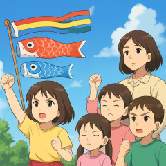 共産党・赤旗「こどもの日。子どもの平和に生きる権利 侵害許すな」