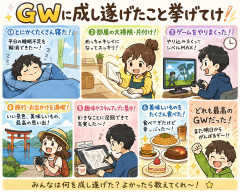 GWに成し遂げたこと挙げてけ