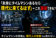 「未来にタイムマシンあるなら現代に来てるはず」←これ論破できる？