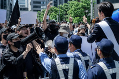 【朗報】カウンターと称するパヨ集団、維新により法で刈り取られる模様「街頭演説を大声などで妨害、法整備の検討」