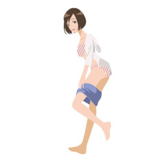 スリムな華奢で腰回りは大きい女の子、理想の女体がこちら