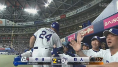 【中日対巨人6回戦】中日・ボスラー、巨人・ウィットリーから第3号先制2ランホームラン！！！！！！！！！！！！！！