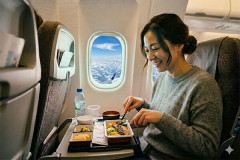 日本の機内食もそこそこマズいと思う