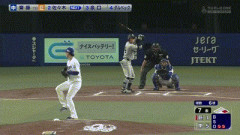 【中日対巨人6回戦】巨人、7回表2アウト一塁から佐々木俊輔のタイムリーツーベースで3点差に迫る！！！！！！