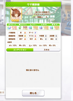 【ウマ娘】思ったよりスタミナ要求値が高い短距離LoH、1200mと思って舐めてると作り直しになることも？