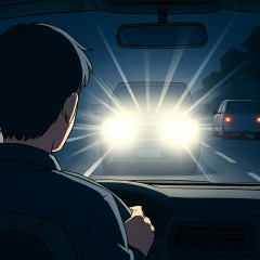 ハイビームで眩しいのはホンダ９割ダイハツ１割