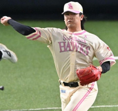 ソフトバンク杉山一樹、ベンチ殴打で左手骨折から27日ぶり1軍マウンド　連続四球も最速155キロ直球で粘りの投