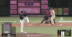 山川穂高が同点ソロホームラン！！パワーでもっていく