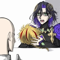 【FGO】自分の髪の毛を売りに出す獅子心王リチャードのイラスト