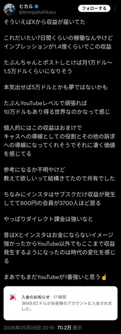 【衝撃】X、ボーナスタイム突入でガチで「稼げるSNS」になるｗｗｗｗｗ