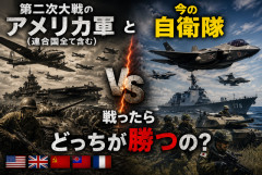 【疑問】第二次世界大戦時のアメリカ軍＋連合国軍 vs 現代の自衛隊、ガチで戦ったらどっちが勝つの？