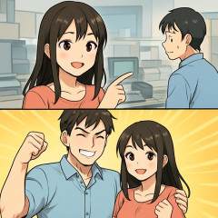 女「レジの先で弱男が邪魔してたから旦那に退治してもらいました」 100万いいね   #漫画
