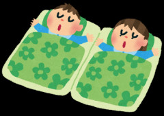 【枕の向き】子供を北向きに寝かしたみたら、いつも寝相の悪い子が微動だにせず深い眠りについていて、少し不安になる。