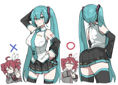 【画像】絵師「初音ミクの描き方を分かってない絵師が多すぎる」5万いいね