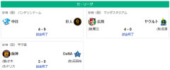5/10セ順位　燕=虎-===/兎星/-===鯉=竜