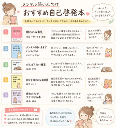 メンタル弱い人向けのおすすめ自己啓発本教えてくれ