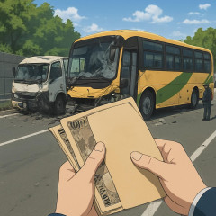 磐越道バス事故現場で3万3000円が入った封筒を発見 北越高校発表