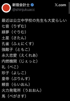 【難読】最近は公立中学校の先生も大変らしい