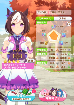 【ウマ娘】上が8700とか稼いでるのに7500とかバカみたいじゃないですか