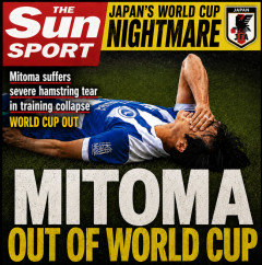 【悲報】三笘W杯絶望