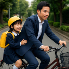 どうすれば小学生を親の自転車に乗せられる？ 中道・泉健太衆院議員のポストに共感の声