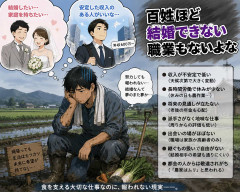 百姓ほど結婚できない職業もないよな