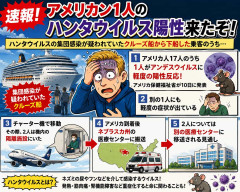 アメリカン1人のハンタウイルス陽性来たぞ！
