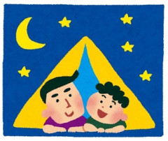外が暖かかったので、庭のウッドデッキにポップアップテント広げて、マットとミニテーブルやクッション、毛布などを持ち込んで、息子は終日そこで暮らしてた。