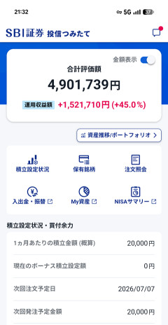 【画像あり】ワイのNISA、限界突破ｗｗｗｗｗ