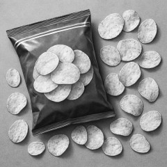 白黒の「ポテトチップス」公開 カルビーが14商品の変更を発表 安定供給を最優先 店頭に中東影響が拡大   #ナフサ |  カルビーを不買しよう