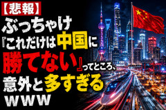 【悲報】ぶっちゃけ「これだけは中国に勝てない」ってところ、意外と多すぎるｗｗｗ
