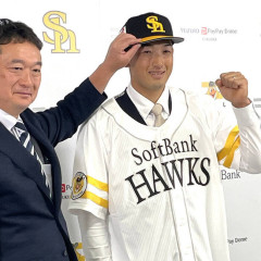 【ソフトバンク】山本祐大が入団会見「ワクワクしています」「ユウダイと呼んでくれればうれしい」