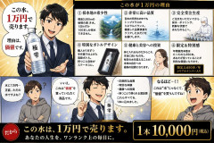 この水を1万円で売ってみてください←なんて答える？