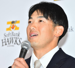 【ソフトバンク】山本祐大が入団会見→即スタメンマスク「切り替えの時間が短くてよかった」