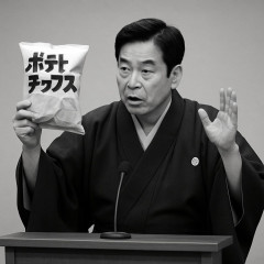 落語家の立川雲水「白黒パッケージになってもカルビーポテトチップスは買えますが…高市総理のままじゃナフサは買えません」   |  他の政治家だったら買えるのか
