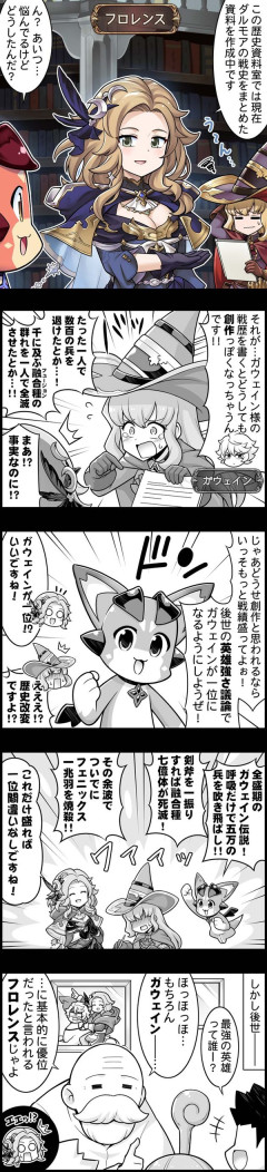【グラブル】ぐらぶるっ！3088話 ダルモアの戦史をまとめるフロレンス