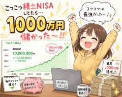 こつこつ積立NISAしてたら1000万儲かった