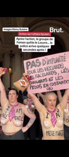 【画像】白人フランス人女子たち、「全裸トランプ反対運動」が流行ｗ