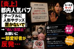 「テーブルに人形やグッズ置かないで」都内人気パブが店内での“ぬい活禁止”をお願い→一部愛好者から反発で炎上…