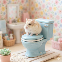 ワイ、便器の蓋に脱糞し逃走