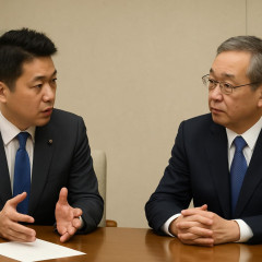 参政・梅村氏「辺野古より南丹の報道多い」 NHK副会長「逮捕まで3週間かかったため」   |  辺野古ってただの事故なのになにをそんなに報道することがあんの？