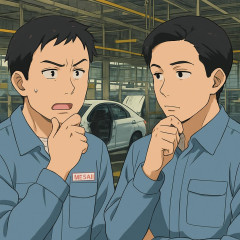 日産追浜工場「九州に引っ越すか、いすゞに転職するか、どっちが良い？」